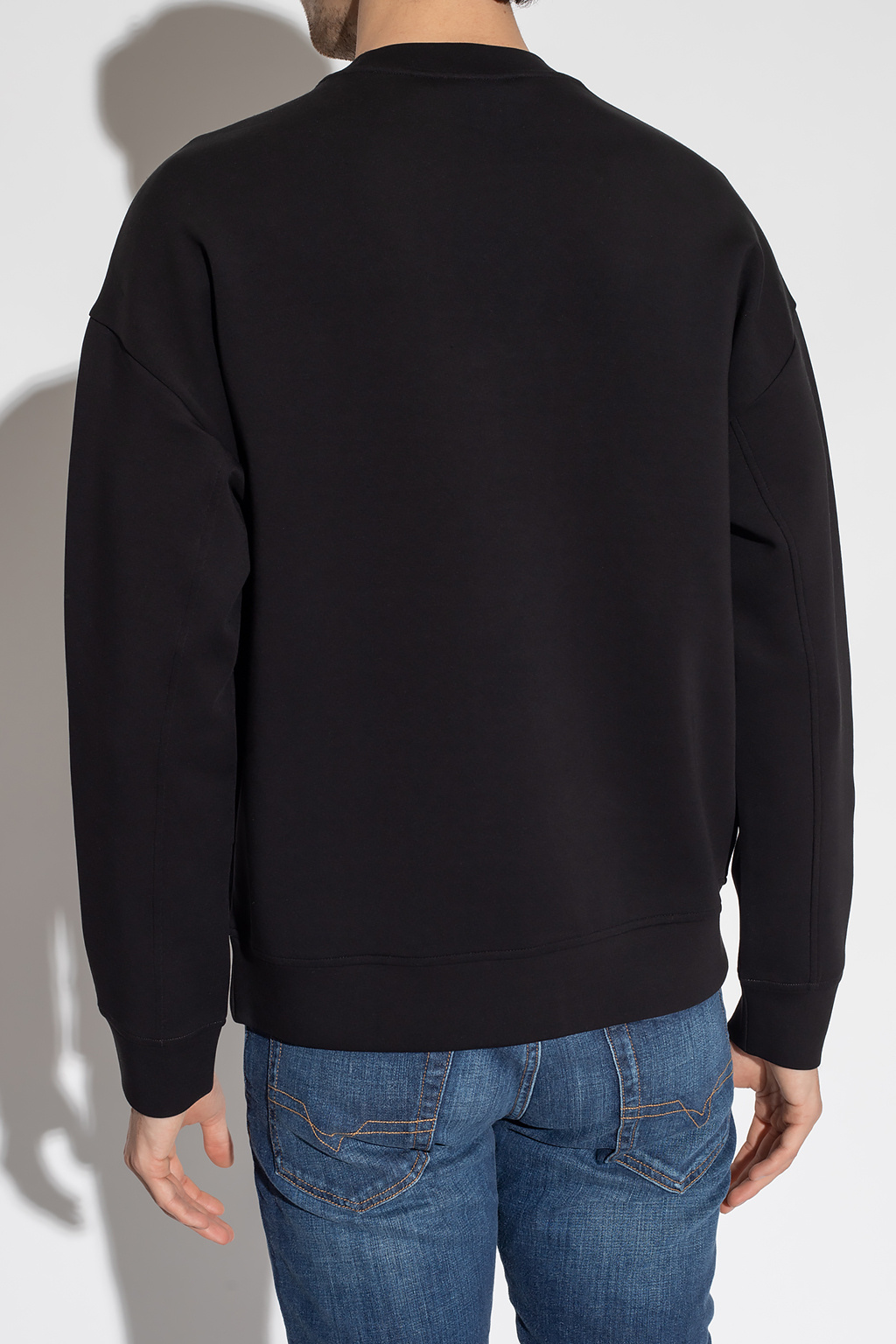 Роскошный пиджак armani collezioni - Black Sweatshirt with Роскошный пиджак armani collezioni - Black Sweatshirt with